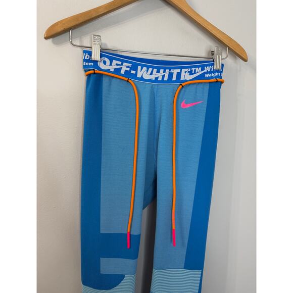 Off-White x Nike NRG As Easy Run Tight Blue Gaze Stretch Women's Sz M - Picture 3 of 10